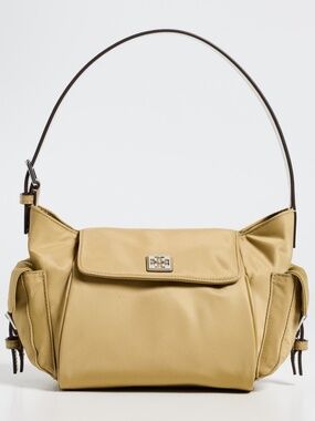 Tory Burch Virginia Pocket Nylon Shoulder Bag Wheat